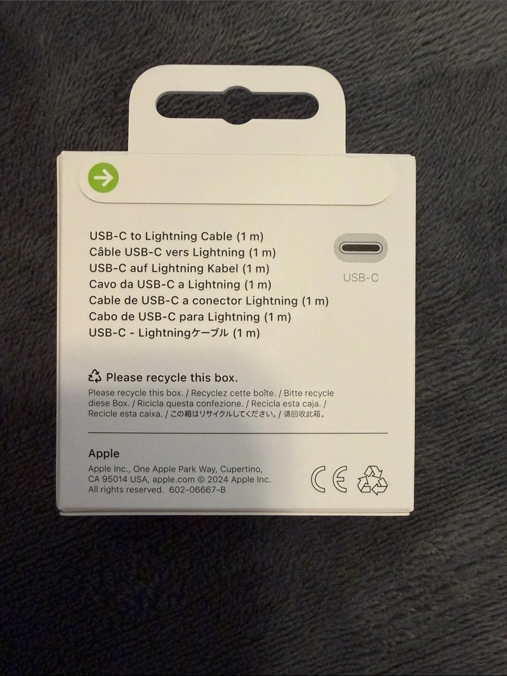 Apple USB‑C to Lightning Cable - White